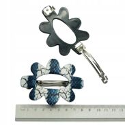 KLAMRY / AUTOMATY DO WŁOSÓW NIEBIESKO-BIAŁE 3 SZTUKI                           (KLD-144 SAH) - 3