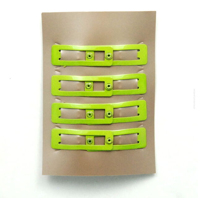 PYKI / SPINKI DO WŁOSÓW DZIECIĘCE MAŁE METALOWE ZIELONE 8 SZTUK (7161 S)