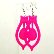 KOLCZYKI PLASTIKOWE KOLOROWE (6 PAR)                                                      0605-560 - 2