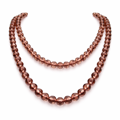 KORALE "SZKIEŁKA" DŁUGIE "JABLONEX" JASNY BRĄZ 0606-51