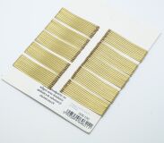 WSUWKA ZŁOTA KARBOWANA 2 KULKI 6 CM 100 SZTUK                                       (326/100) - 3