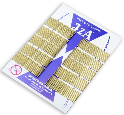 WSUWKA ZŁOTA KARBOWANA 2 KULKI 6 CM 100 SZTUK                                       (326/100)