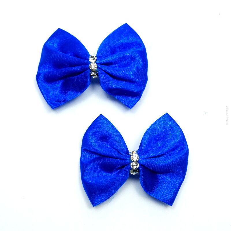 SPINKI DO WŁOSÓW KOKARDKI NIEBIESKIE 2 SZTUKI                                                         (0338-1 SAHL)