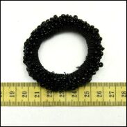 GUMKI DO WŁOSÓW OZDOBNE (5 SZTUK) Z KORALIKAMI/ KRYSZTAŁKAMI 0323-1 - 3