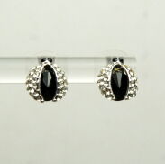 KOLCZYKI  MAŁE Z CYRKONIAMI-OSTATNIA SZTUKA !                                                                                  0615-191 - 3