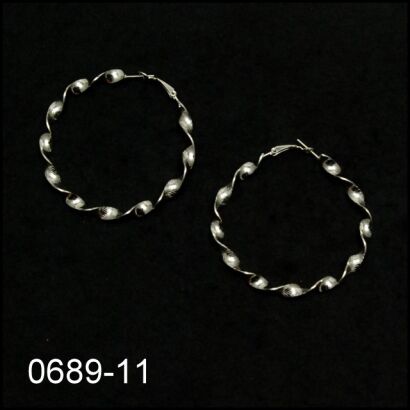 KOLCZYKI KOŁA SREBRNE 0689-11