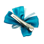 SPINKI DO WŁOSÓW DZIECIĘCE OZDOBNE KOKARDKI NIEBIESKIE 2 SZTUKI (1965 SAH) - 2