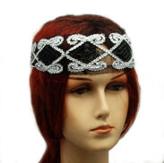 Elegancka opaska do włosów w stylu retro / glamour 0019-20 - 2