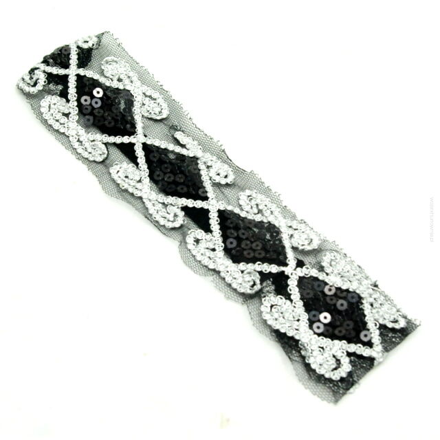 Elegancka opaska do włosów w stylu retro / glamour 0019-20