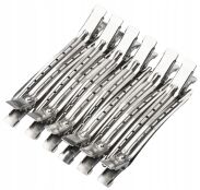 KLIPSY FRYZJERSKIE METALOWE 9 CM Z DZIURKAMI 12 SZTUK (85239/12) - 2