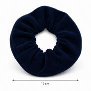 GUMKA DO WŁOSÓW WELUR  SCRUNCHIE NIEBIESKA PRODUKT POLSKI (0103-CN SAH) - 3