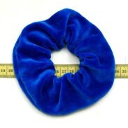 GUMKA DO WŁOSÓW WELUR  SCRUNCHIE MODRAK PRODUKT POLSKI                    (0103-MD) - 2