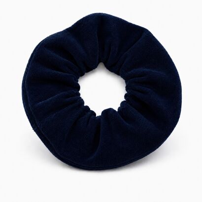 GUMKA DO WŁOSÓW WELUR  SCRUNCHIE NIEBIESKA PRODUKT POLSKI (0103-CN SAH)