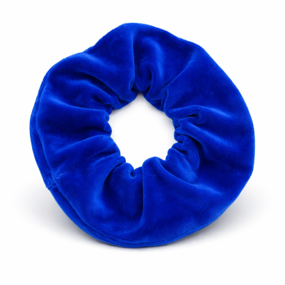 GUMKA DO WŁOSÓW WELUR  SCRUNCHIE MODRAK PRODUKT POLSKI                    (0103-MD)