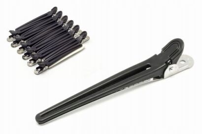 KLIPSY FRYZJERSKIE PLASTIKOWO-METALOWE                   (KLPM/B/12)