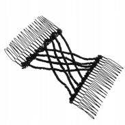 GRZEBIEŃ Z OZDOBNYM KWIATEM / BROSZKĄ ROZCIĄGANY ZA POMOCĄ GUMEK - 4