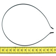OPASKI DO WŁOSÓW METALOWE WĄSKIE CZARNE 12 SZTUK                 (OSB) - 2