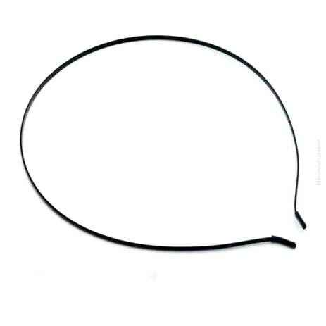 OPASKI DO WŁOSÓW METALOWE WĄSKIE CZARNE 12 SZTUK                 (OSB)