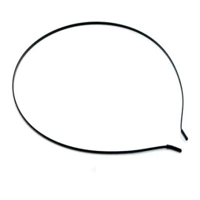 OPASKI DO WŁOSÓW METALOWE WĄSKIE CZARNE 12 SZTUK                 (OSB)