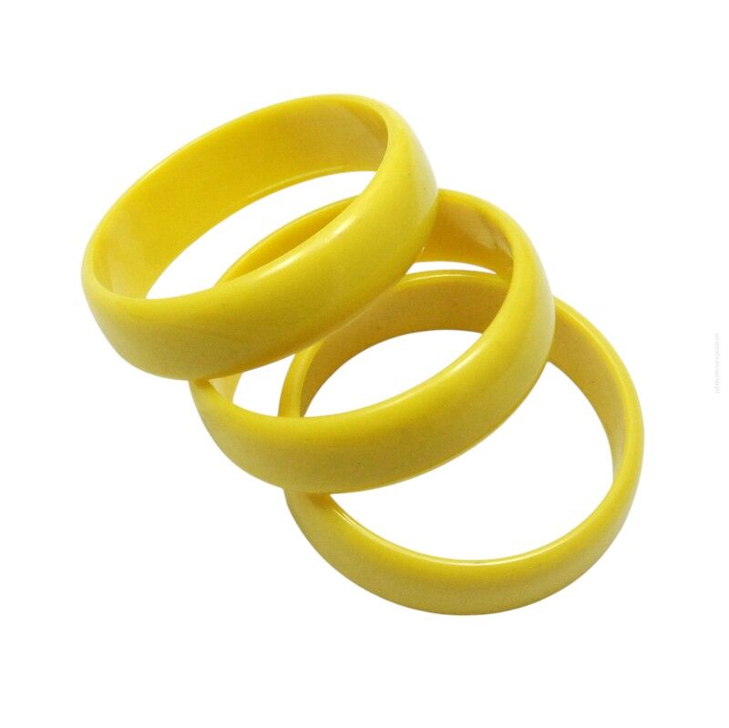 BRANSOLETKI  PLASTIKOWE ŻÓŁTE 3 SZTUKI                             (0605-67 SAHU)
