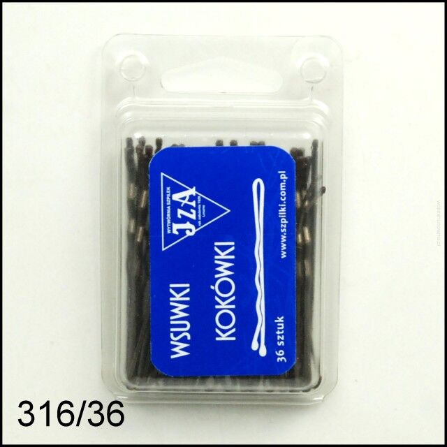 WSUWKA KARBOWANA BRĄZ 2 KULKI 6 cm 36 sztuk