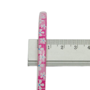 OPASKI DO WŁOSÓW CIENKIE KOLOROWE W KWIATKI 12 SZTUK (4789 SAM) - 3