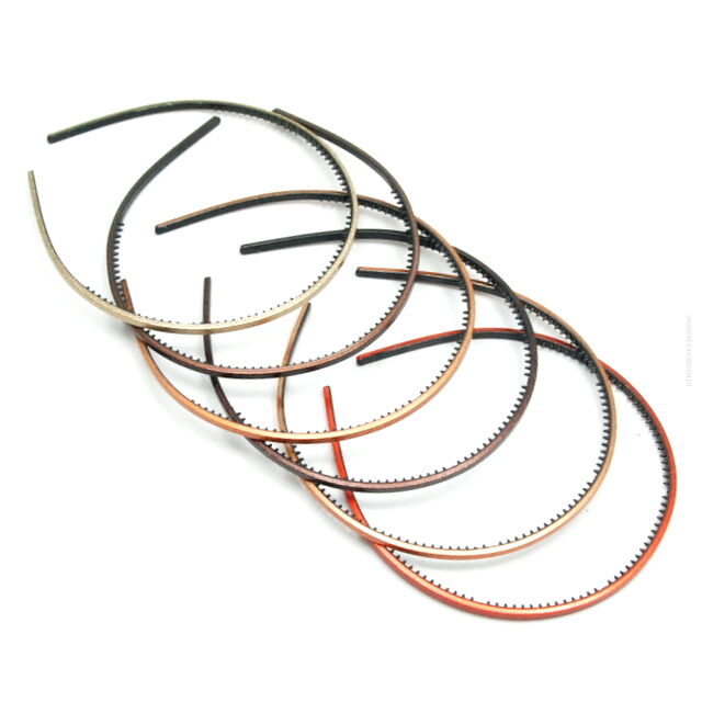 OPASKI DO WŁOSÓW OZDOBNE CIENKIE MIX KOLOROWY 12 SZTUK (0323-45 SA)