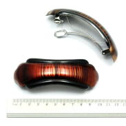 KLAMRY / AUTOMATY DO WŁOSÓW BRĄZOWE 6 SZTUK                                                                             (KLD-39 SAH) - 3