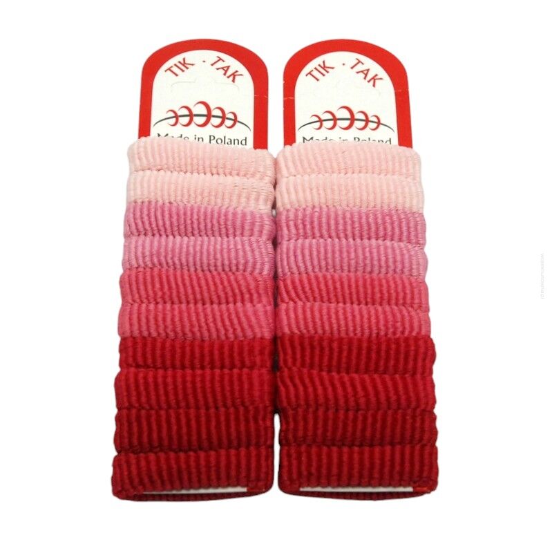 GUMKI DO WŁOSÓW FROTKI MIX RÓŻOWY 20 SZTUK (0020-04 SA)