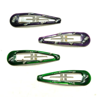 PYKI / SPINKI DO WŁOSÓW DZIECIĘCE DUŻE OBLANE PLASTIKIEM 4 SZTUKI (9521 SA)