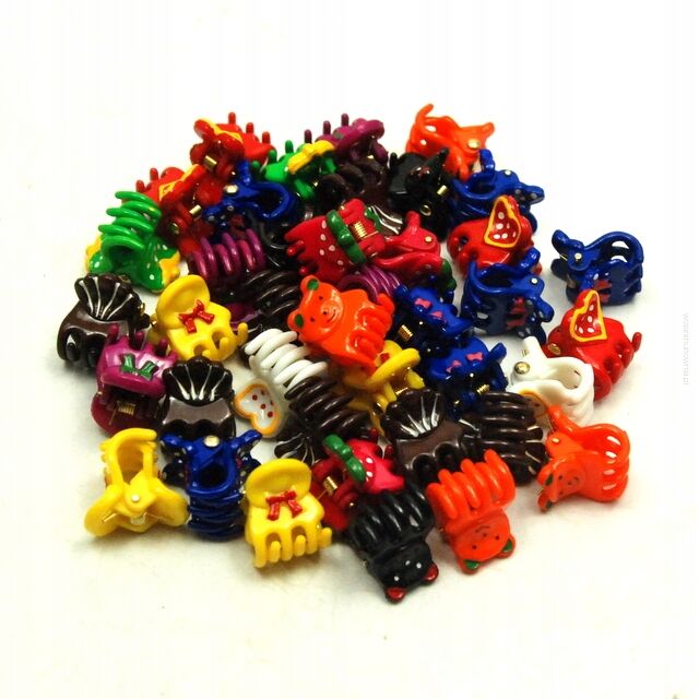 KRABIKI/ZAPINKI DO WŁOSÓW MAŁE KOLOROWE 72 SZTUKI                                                        0020-501