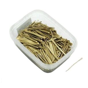 GOLD STRAIGHT HAIRGRIPS 4 cm 