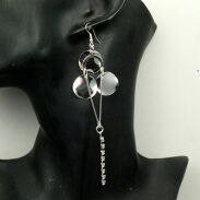 KOLCZYKI WISZĄCE BLASZKI Z CYRKONIAMI                                                           (KOMET-2 SA) - 3