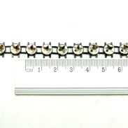 Opaska do włosów z cyrkoniami czarna cienka elegancka 0314-39 - 2