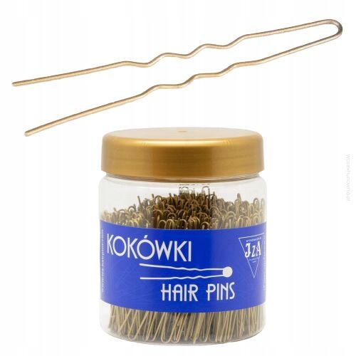 KOKÓWKA FRYZJERSKA ZŁOTA KARBOWANA 7.5 CM 500G                                                             (B075/G)