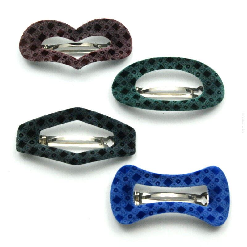 KLAMRY / AUTOMATY DO WŁOSÓW PANTERKI 4 SZTUKI                                                                      (KLD-4 SAH)