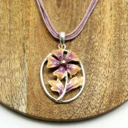 WISIOR / NASZYJNIK NA SZNURECZKACH Z OZDOBNĄ ZAWIESZKĄ                                                (WISZ-12 SAH) - 2