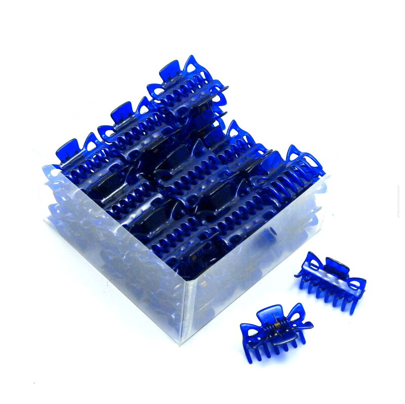 KRABIKI / SZCZĘKI DO WŁOSÓW MAŁE NIEBIESKIE 54 SZTUKI                                                         (SZKR SAHM)