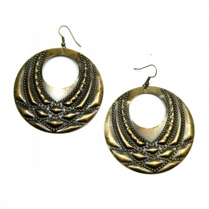 KOLCZYKI WISZĄCE METALOWE OKRĄGŁE                            (0611-645 SA)