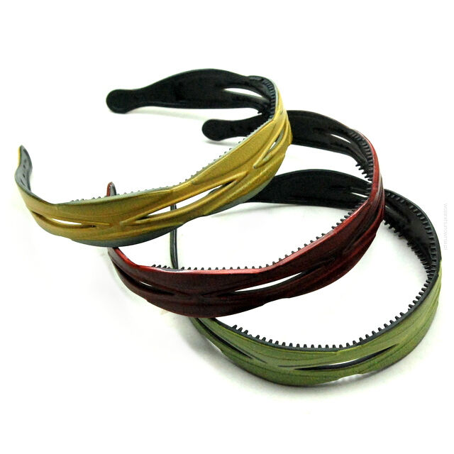 OPASKI DO WŁOSÓW PODWÓJNE 6 SZTUK MIX KOLOR (0176-02 SAH)