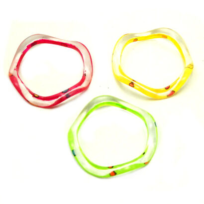 BRANSOLETKI PLASTIKOWE KOLOROWE (3 SZTUKI)                                                                         0604-553 H