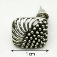 KOLCZYKI METALOWE NA PALETCE MOTYW LIŚCIA (12 PAR) 0617-20 - 5