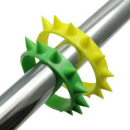 BRANSOLETKI GUMOWE Z KOLOROWYMI KOLCAMI 4 SZTUKI                   (0605-502 SAM) - 3