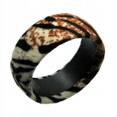 BRANSOLETKA  SZEROKA WZÓR A'LA ZEBRA                                                                      (0665-561 SAH)