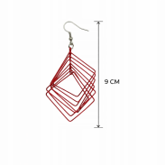 KOLCZYKI METALOWE WISZĄCE 