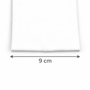 SZEROKA OPASKA KOSMETYCZNA NA GŁOWĘ BIAŁA 9CM BAWEŁNA (0174-1B) - 2