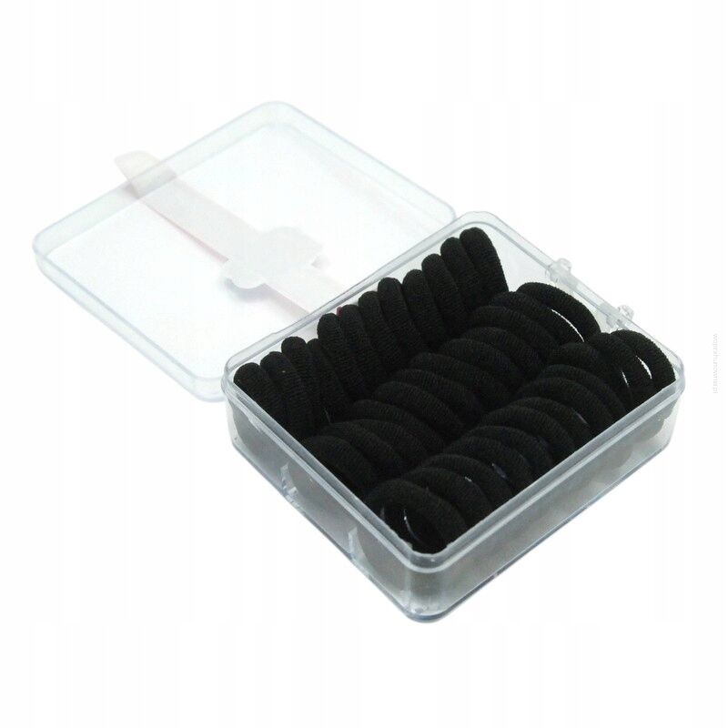 GUMKI DO WŁOSÓW MINI CZARNE 36 SZTUK                               (1511-016-2 SA)