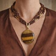 NASZYJNIK CANTO Z OZDOBNĄ OKRĄGŁĄ ZAWIESZKĄ(CANTO-N-3) - 2