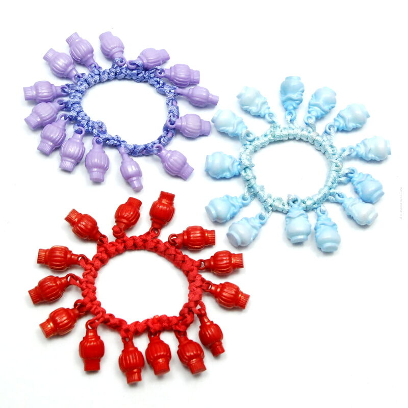 GUMKI DO WŁOSÓW OZDOBNE Z KORALIKAMI 3 SZTUKI                                                  (0331-559 SAH)