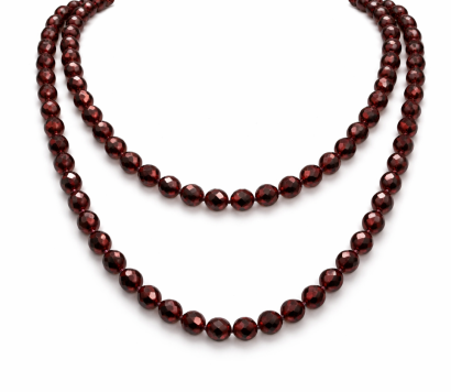 KORALE  KLASYCZNE "SZKIEŁKA" DŁUGIE "JABLONEX" BRĄZOWE 0606-52